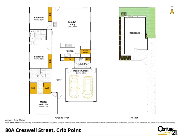 Floorplan of Homely house listing, 80A Creswell Street, Crib Point VIC 3919