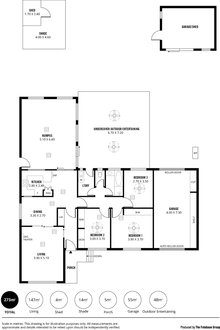 Floorplan of Homely house listing, 34 Lynlee Crescent, Huntfield Heights SA 5163