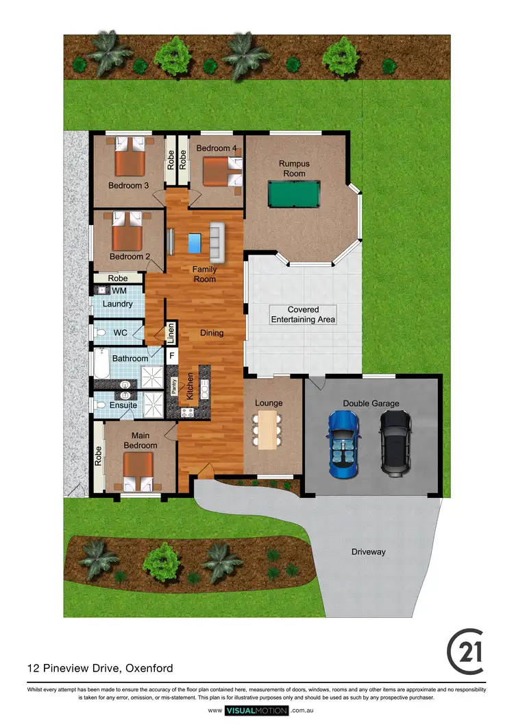 Floorplan of Homely house listing, 12 Pineview Drive, Oxenford QLD 4210