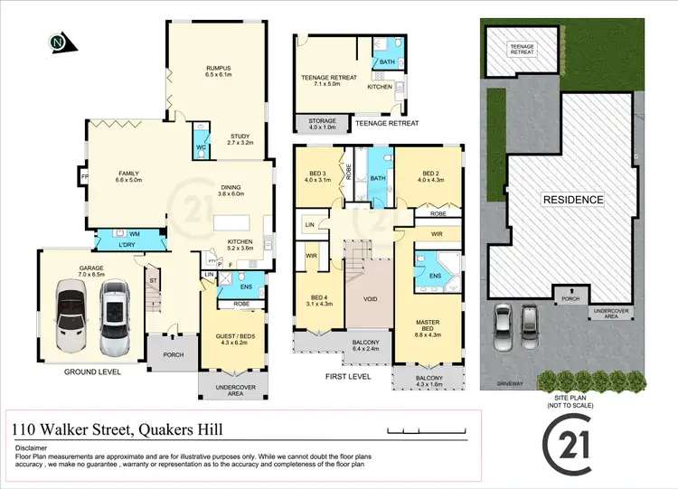 Floorplan of Homely house listing, 110 Walker Street, Quakers Hill NSW 2763