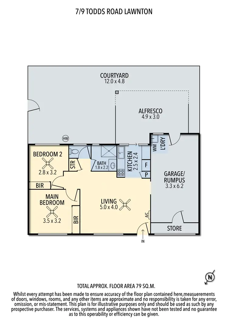 Floorplan of Homely unit listing, 7/9 Todds Road, Lawnton QLD 4501