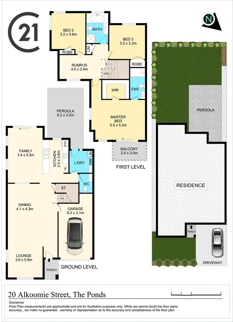 Floorplan of Homely house listing, 20 Alkoomie Street, The Ponds NSW 2769