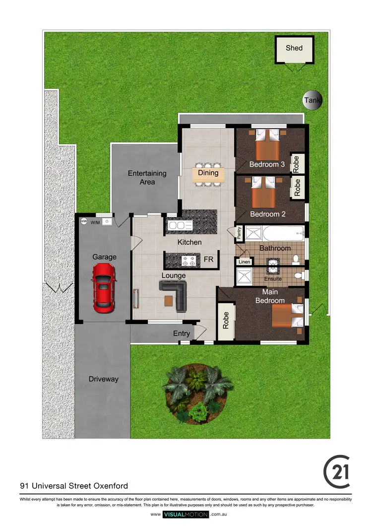 Floorplan of Homely house listing, 91 Universal Street, Oxenford QLD 4210