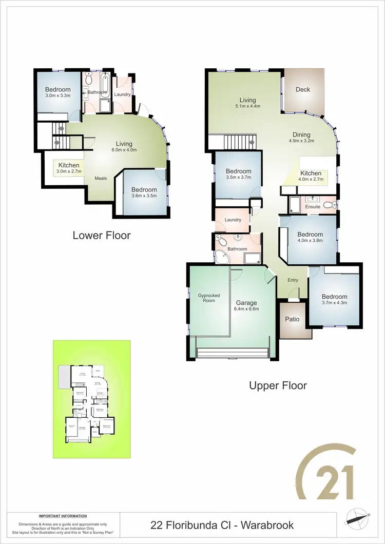 Floorplan of Homely house listing, 22 Floribunda Close, Warabrook NSW 2304