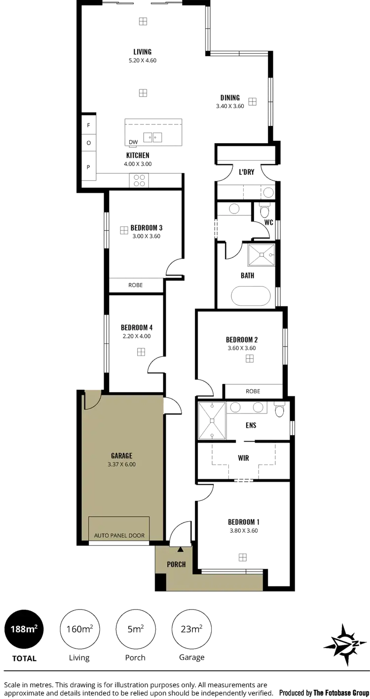 Floorplan of Homely house listing, 8 Tilbrook Crescent, South Brighton SA 5048