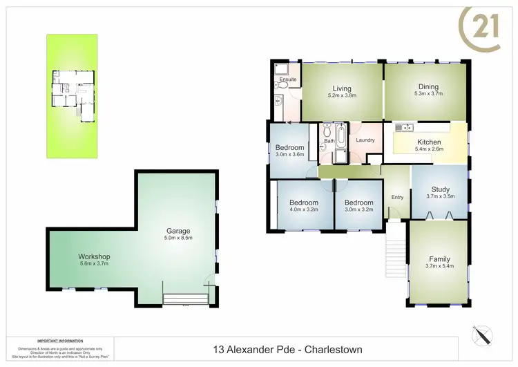 Floorplan of Homely house listing, 13 Alexander Parade, Charlestown NSW 2290