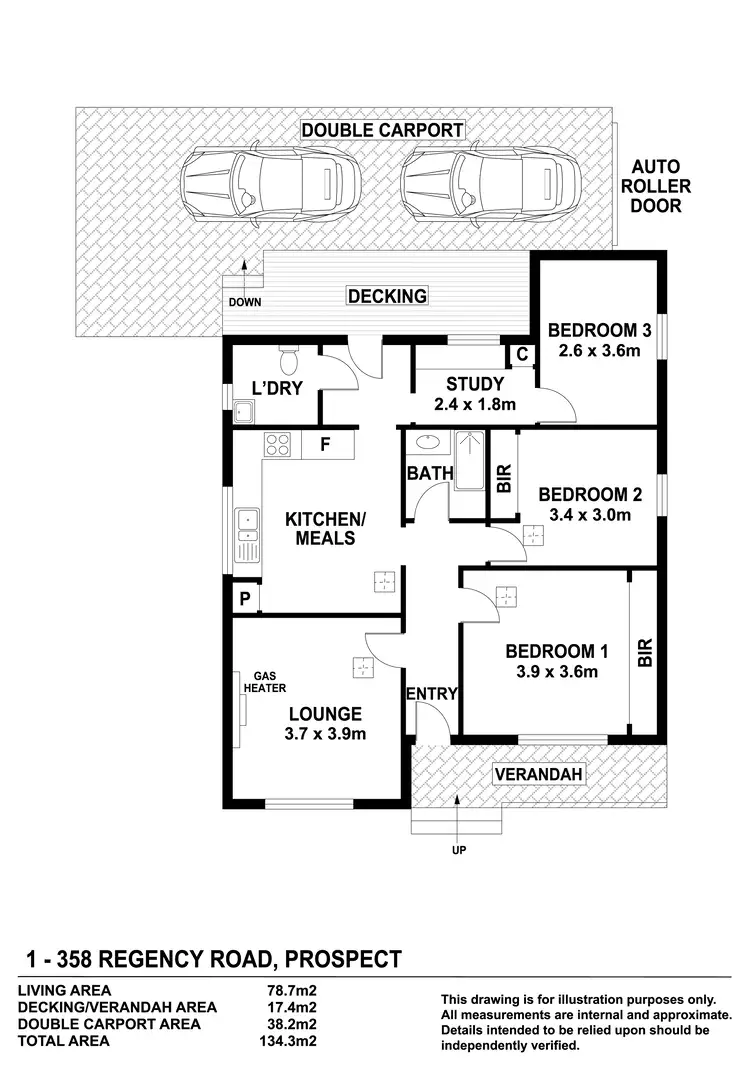 Floorplan of Homely house listing, 1/358 Regency Road, Prospect SA 5082