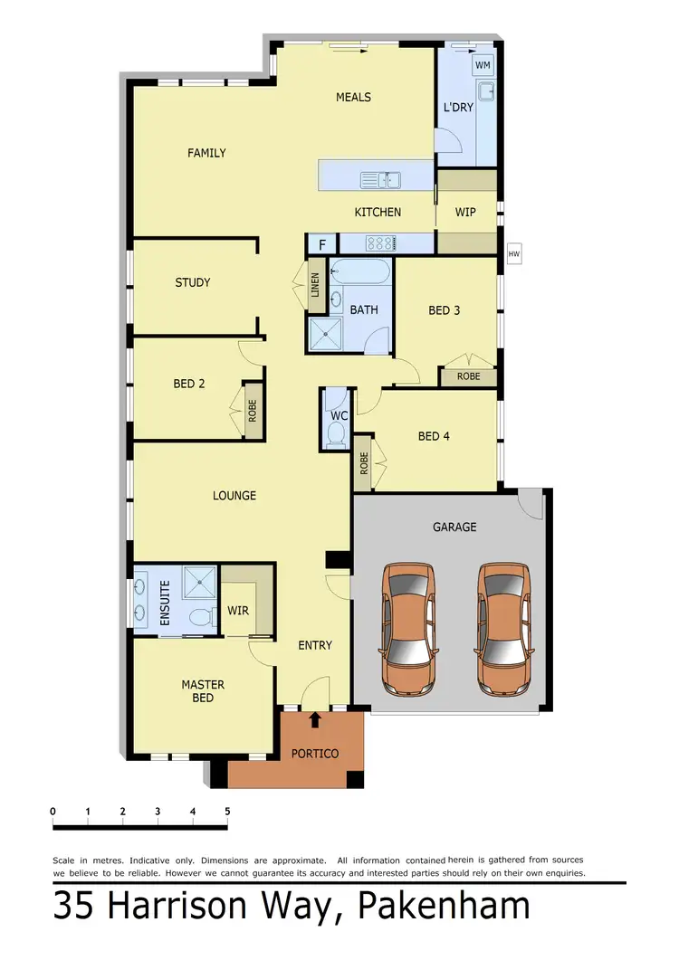 Floorplan of Homely house listing, 35 Harrison Way, Pakenham VIC 3810