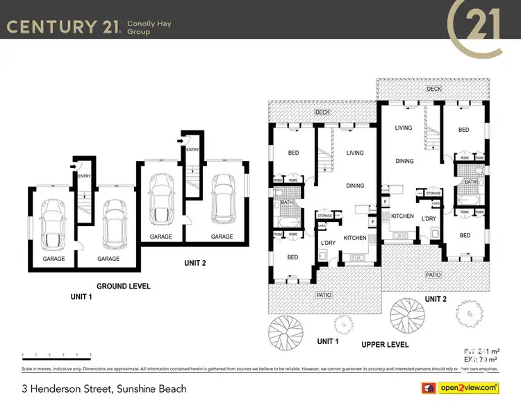 Floorplan of Homely semi-detached listing, 1-2/3 Henderson Street, Sunshine Beach QLD 4567