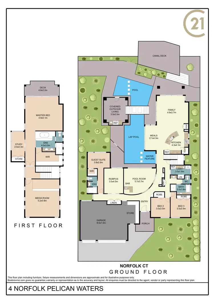 Floorplan of Homely house listing, 4 Norfolk Court, Pelican Waters QLD 4551