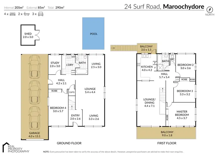 Floorplan of Homely house listing, 24 Surf Road, Maroochydore QLD 4558