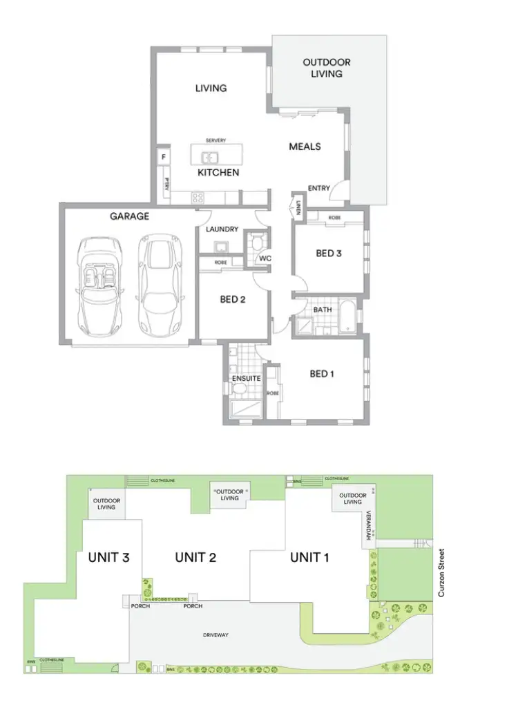 Floorplan of Homely house listing, 1/63a Curzon Street, East Toowoomba QLD 4350