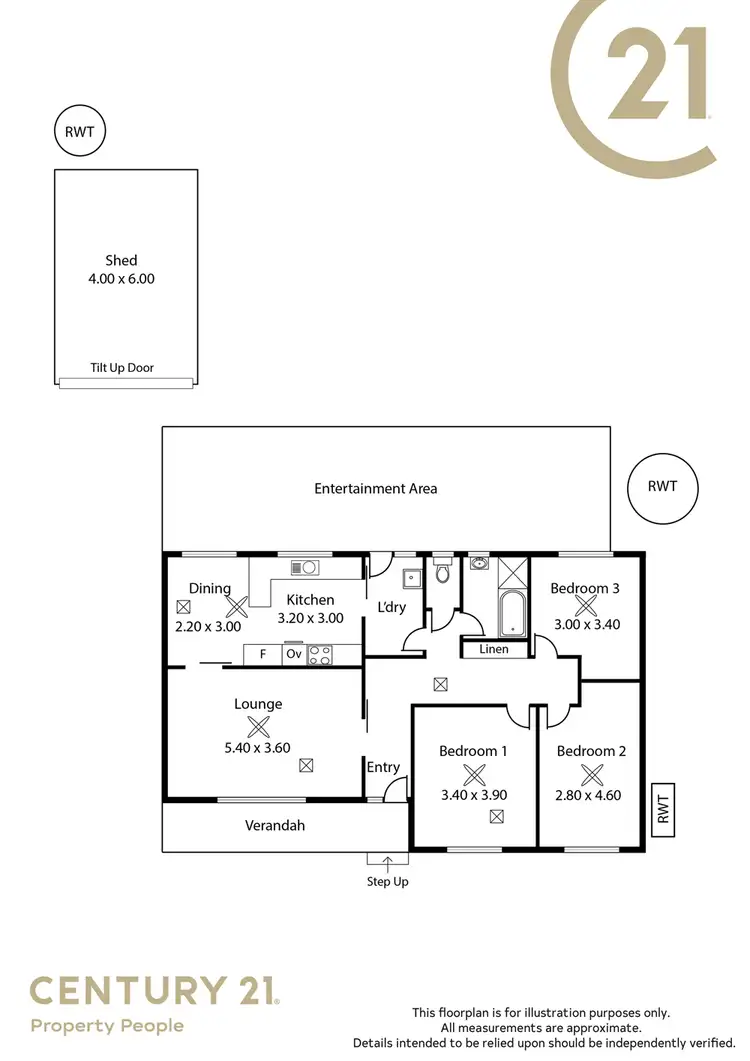 Floorplan of Homely house listing, 6 Acacia Crescent, Salisbury East SA 5109