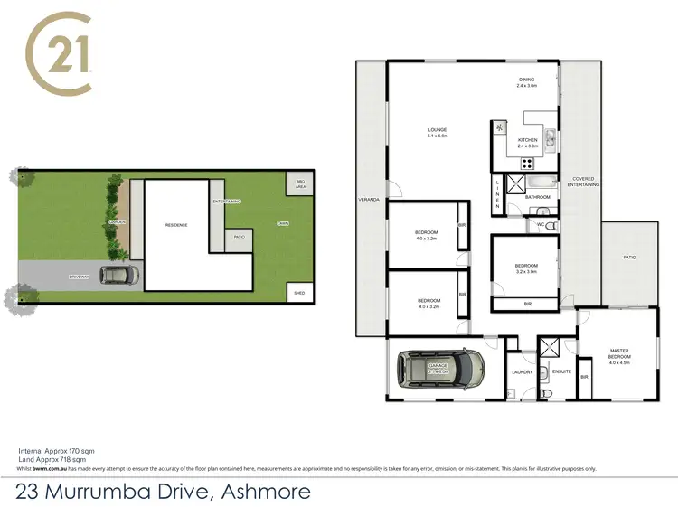 Floorplan of Homely house listing, 23 Murrumba Drive, Ashmore QLD 4214