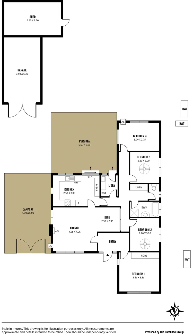 Floorplan of Homely house listing, 3 Brixham Road, St Agnes SA 5097