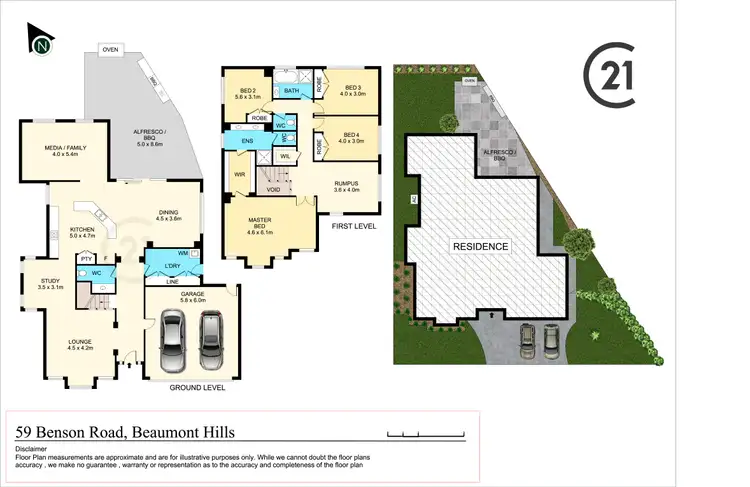 Floorplan of Homely house listing, 59 Benson Road, Beaumont Hills NSW 2155