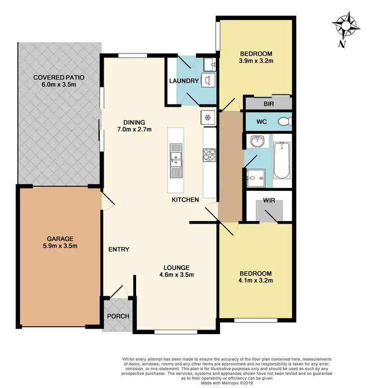 Floorplan of Homely unit listing, 2 Duff Street, Cranbourne VIC 3977