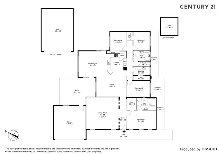 Floorplan of Homely house listing, 42 Jamieson Drive, Echuca VIC 3564