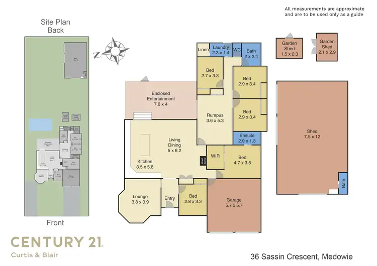 Floorplan of Homely house listing, 36 Sassin Crescent, Medowie NSW 2318