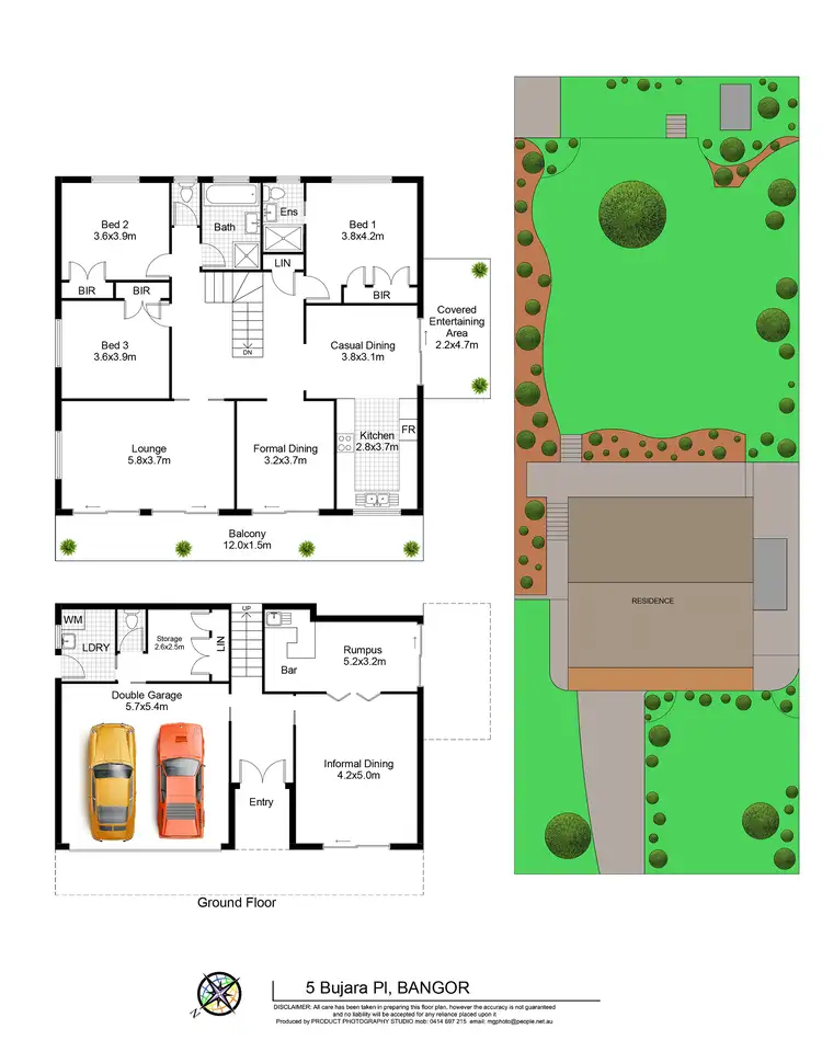 Floorplan of Homely house listing, 5 Bujara Place, Bangor NSW 2234
