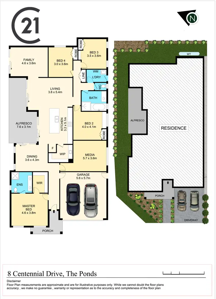 Floorplan of Homely house listing, 8 Centennial Drive, The Ponds NSW 2769