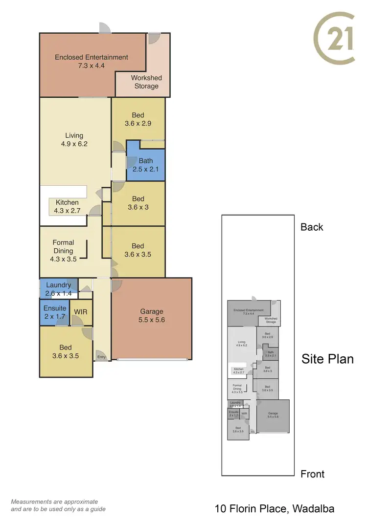 Floorplan of Homely house listing, 10 Florin Place, Wadalba NSW 2259