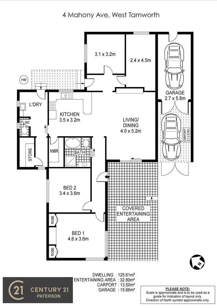 Floorplan of Homely house listing, 4 Mahony Avenue, Tamworth NSW 2340
