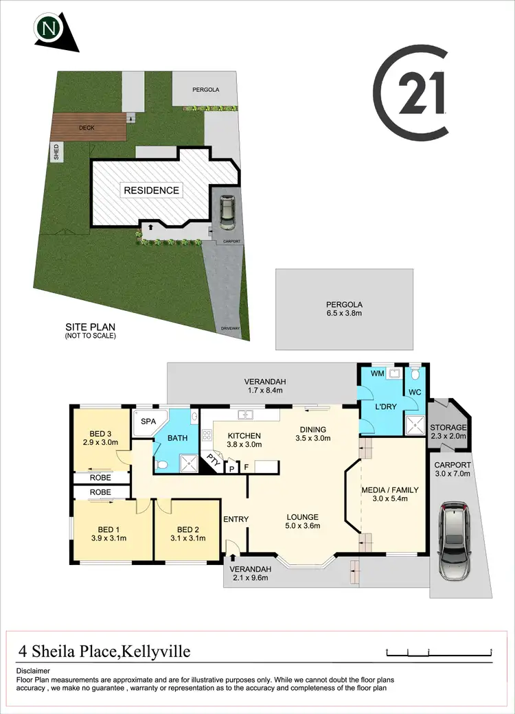 Floorplan of Homely house listing, 4 Sheila Place, Kellyville NSW 2155