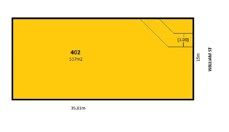Floorplan of Homely land listing, 2 William Street, Tanunda SA 5352