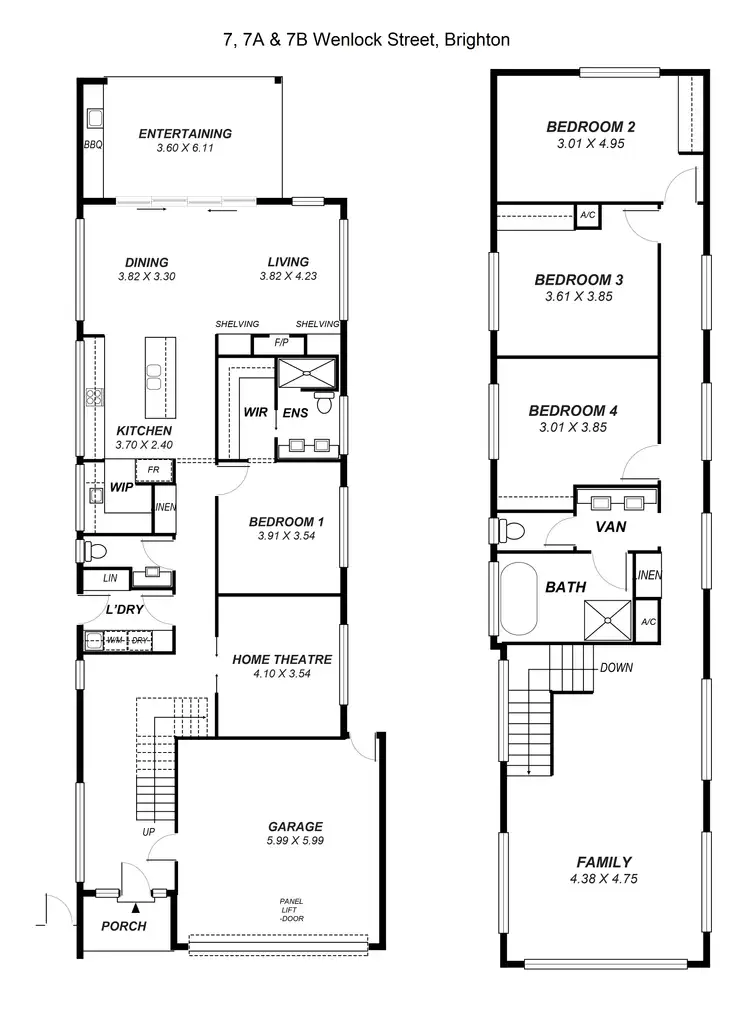 Floorplan of Homely townhouse listing, 7B Wenlock Street, Brighton SA 5048