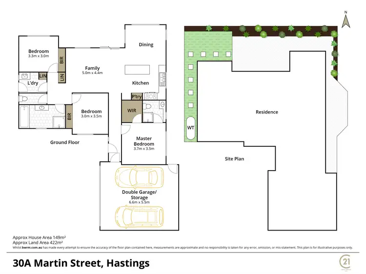 Floorplan of Homely house listing, 30A Martin Street, Hastings VIC 3915