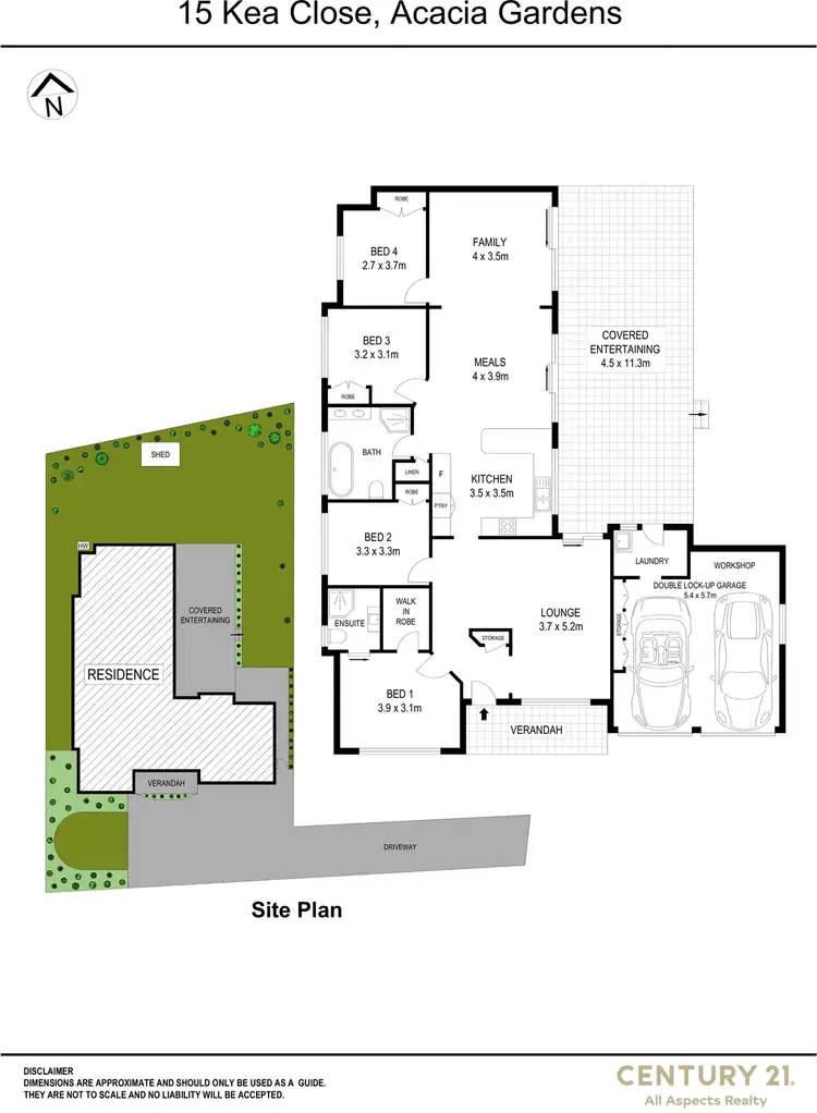 Floorplan of Homely house listing, 15 Kea Close, Acacia Gardens NSW 2763