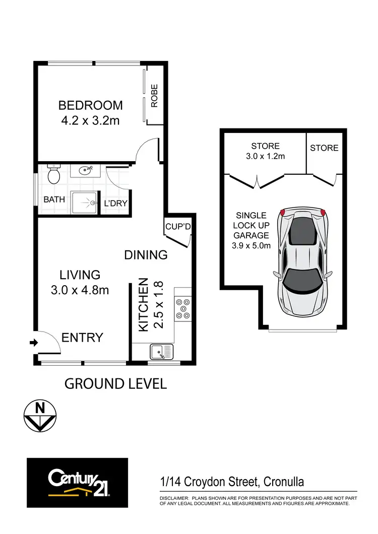 Floorplan of Homely apartment listing, 1/14 Croydon Street, Cronulla NSW 2230