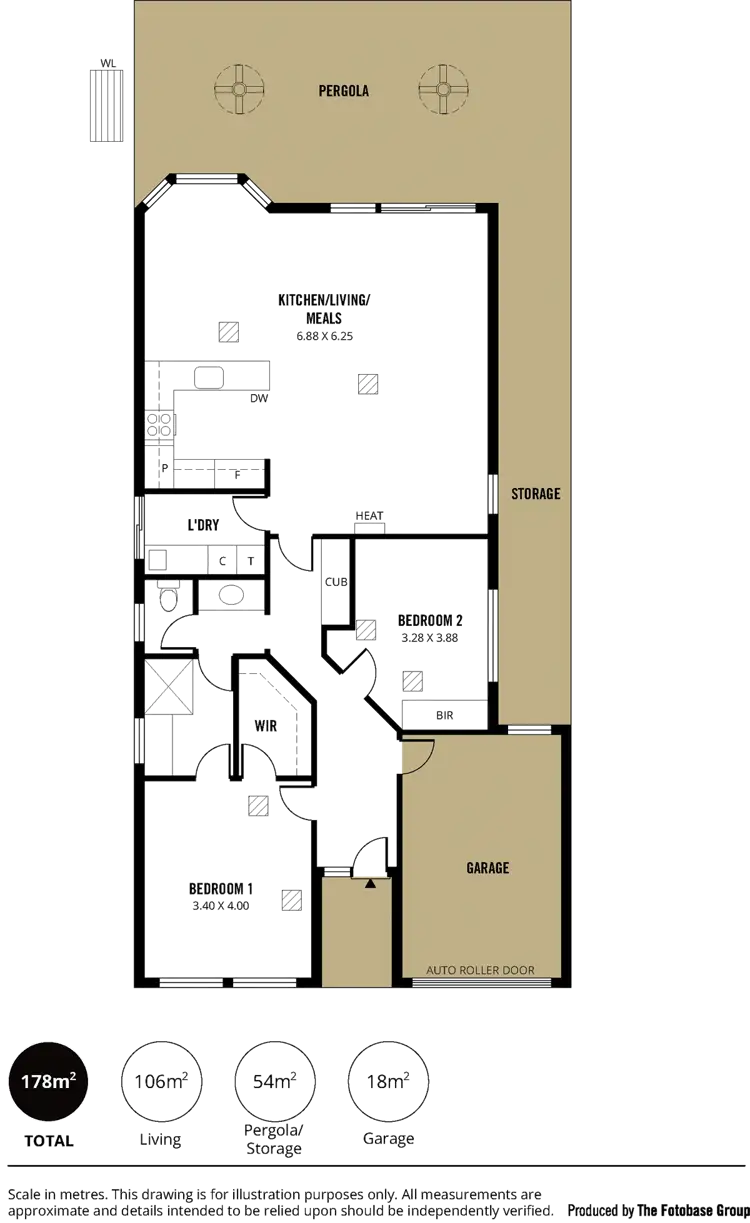 Floorplan of Homely house listing, 8 Mullen Close, Woodcroft SA 5162