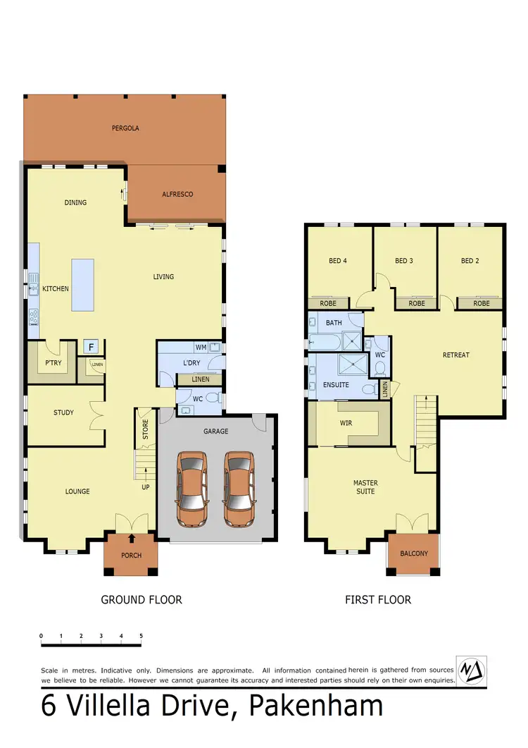 Floorplan of Homely house listing, 6 Villella Drive, Pakenham VIC 3810