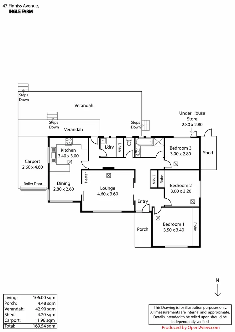 Floorplan of Homely house listing, 47 Finniss Ave, Ingle Farm SA 5098