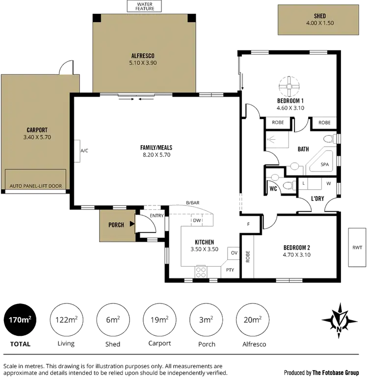 Floorplan of Homely house listing, 10a Kelmscott Street, Oaklands Park SA 5046