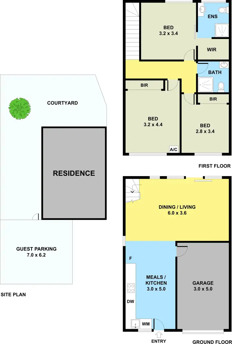 Floorplan of Homely townhouse listing, 22/57 Clow Street, Dandenong VIC 3175