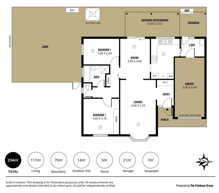 Floorplan of Homely unit listing, 1/14 Strathmore Terrace, Brighton SA 5048