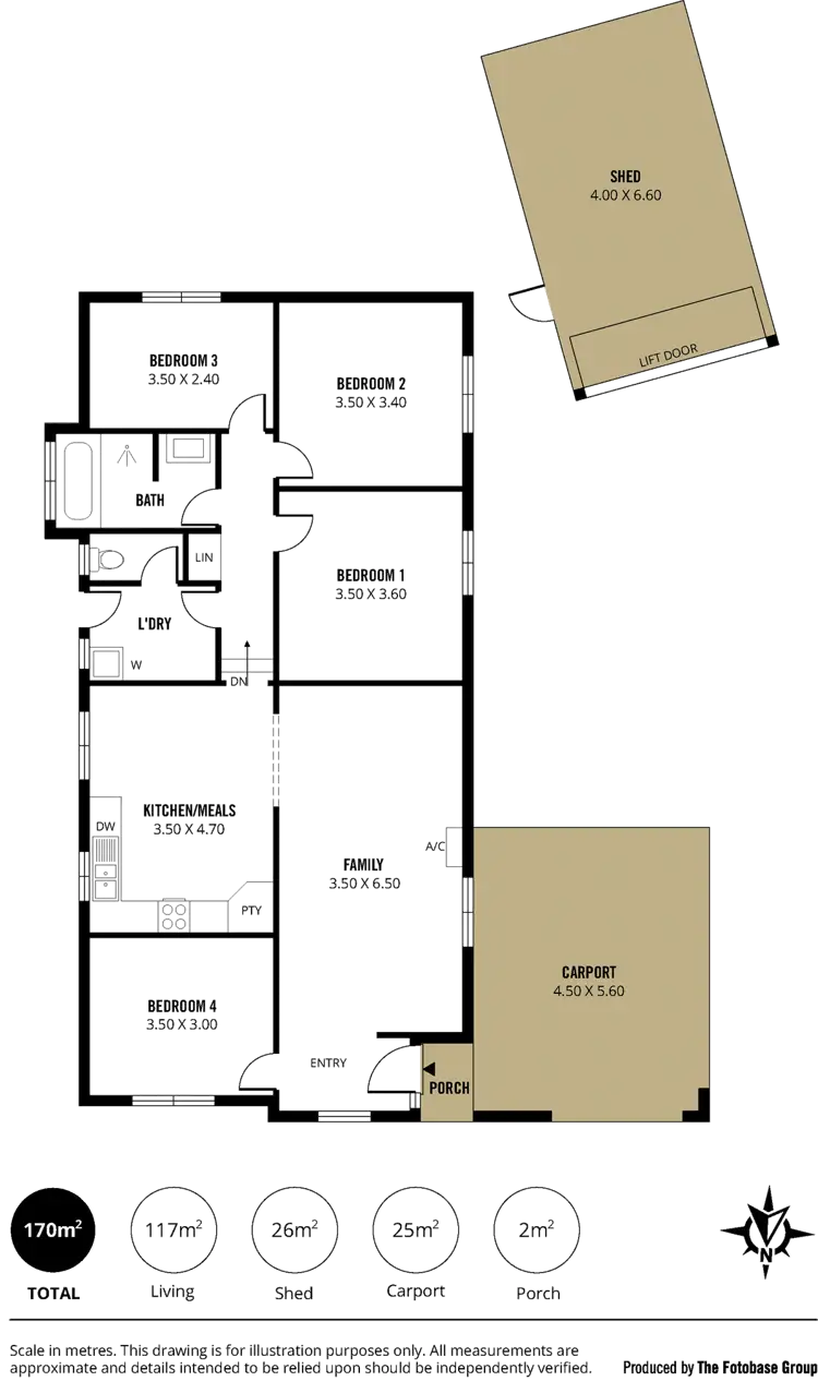 Floorplan of Homely house listing, 26 Queensferry Road, Old Reynella SA 5161