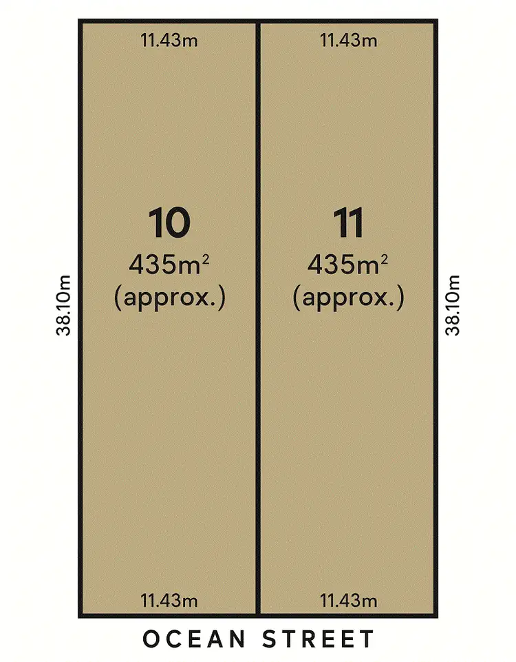 Floorplan of Homely land listing, 11 Lot, 18 Ocean Street, Aldinga Beach SA 5173