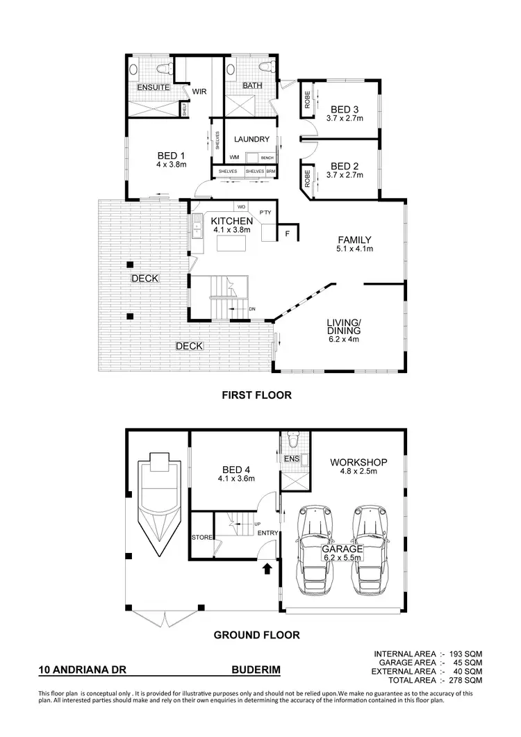 Floorplan of Homely house listing, 10 Andriana Drive, Buderim QLD 4556
