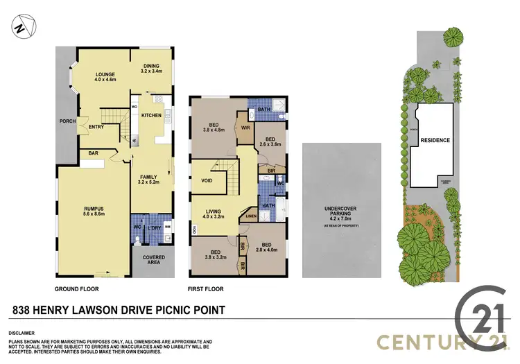 Floorplan of Homely house listing, 838 Henry Lawson Drive, Picnic Point NSW 2213
