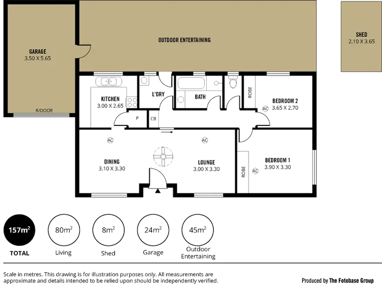 Floorplan of Homely house listing, 2/40-42 Baden Terrace, O'sullivan Beach SA 5166