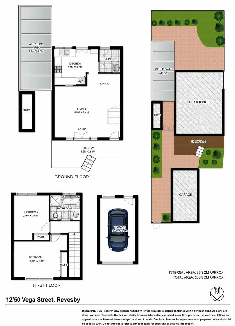 Floorplan of Homely townhouse listing, 12/50 Vega Street, Revesby NSW 2212