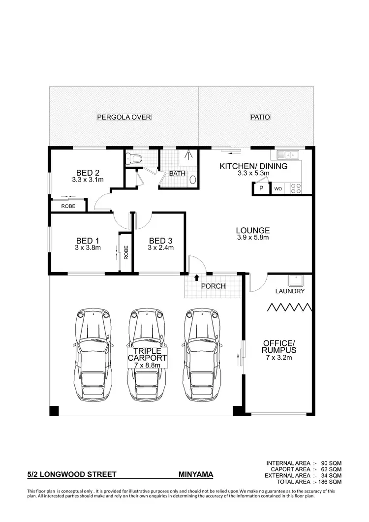 Floorplan of Homely unit listing, 5/2 Longwood Street, Minyama QLD 4575