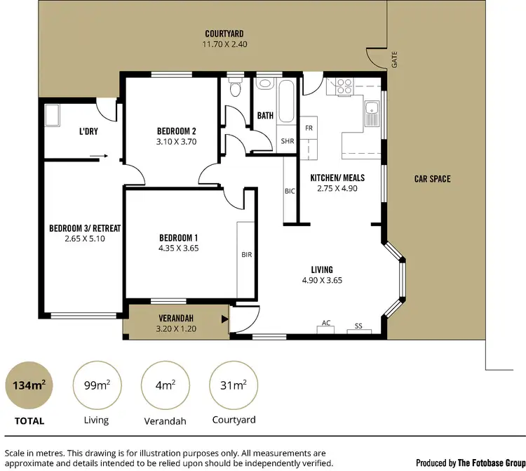 Floorplan of Homely unit listing, 1/27A Joslin Street, Wayville SA 5034