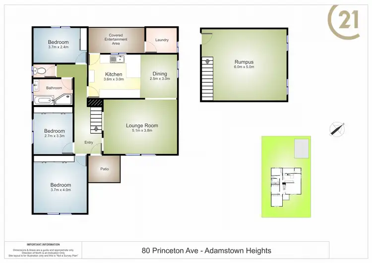 Floorplan of Homely house listing, 80 Princeton Avenue, Adamstown Heights NSW 2289