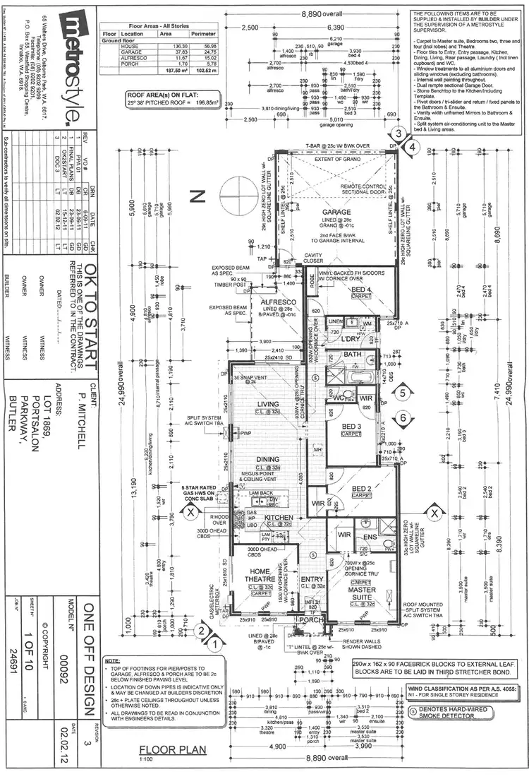 Floorplan of Homely house listing, 48 Portsalon Parkway, Butler WA 6036