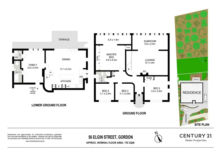 Floorplan of Homely house listing, 56 Elgin Street, Gordon NSW 2072